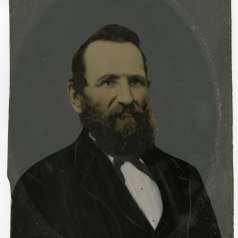 Tintype of Zina Bradley Chatfield, a USCT officer
