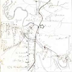 Map of Franklin, Tennessee, 1864